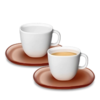 Набор чашек и ложек lume Espresso